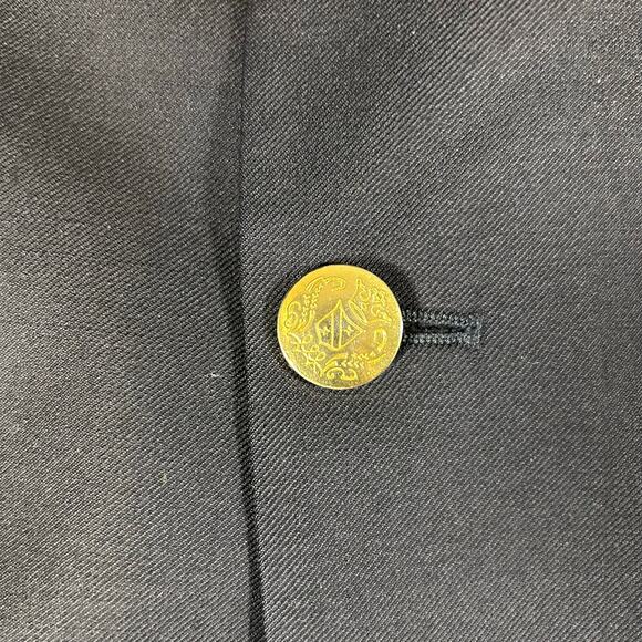 Jos A Bank Blazer Mens 40L Navy with Gold Buttons Sport Coat Dress Jacket *Flaw - Picture 6 of 15